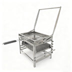 Adjustable Rotating Charcoal Grill | Outdoor BBQ Grill