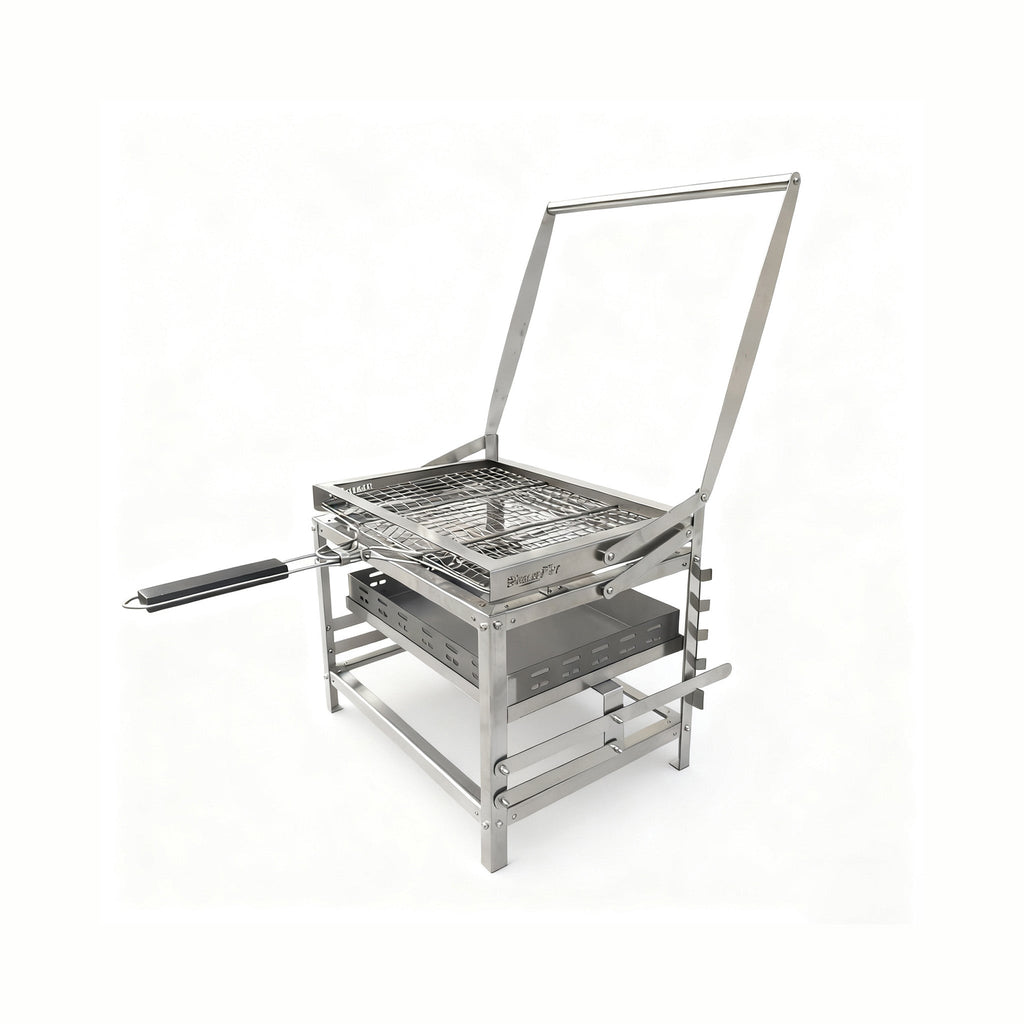 Adjustable Rotating Charcoal Grill | Outdoor BBQ Grill