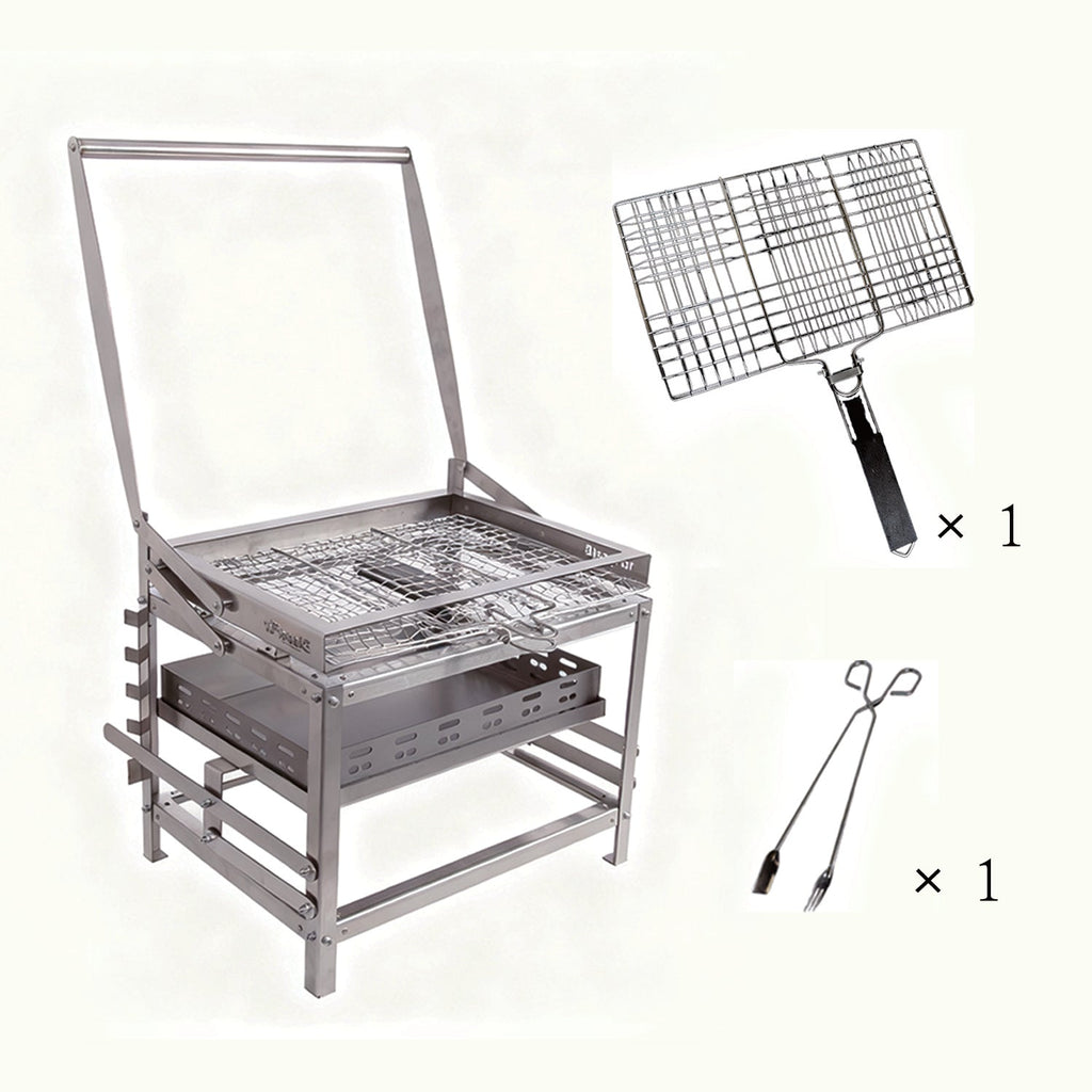 Adjustable Rotating Charcoal Grill | Outdoor BBQ Grill