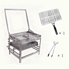 Adjustable Rotating Charcoal Grill | Outdoor BBQ Grill