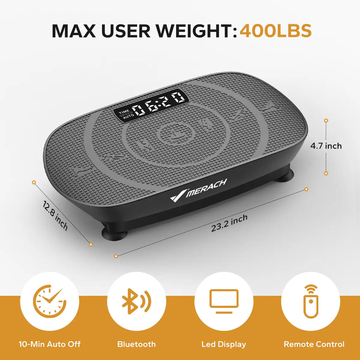Lymphatic Drainage Vibration Plate | 400LBS Home Gym Fitness Machine