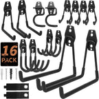 Assorted Heavy Steel Garage Hooks, Space Saving Tool Storage Accessories for Men