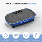 Lymphatic Drainage Vibration Plate | 400LBS Home Gym Fitness Machine