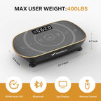 Lymphatic Drainage Vibration Plate | 400LBS Home Gym Fitness Machine