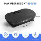 Lymphatic Drainage Vibration Plate | 400LBS Home Gym Fitness Machine