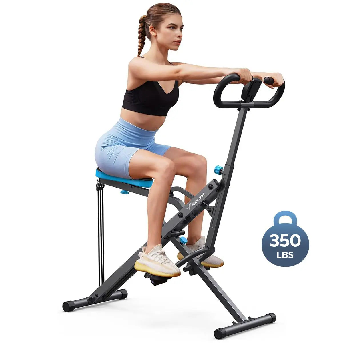 2-in-1 Squat Row Trainer, Adjustable Intensity Leg Glute Machine for Women | Summervibes