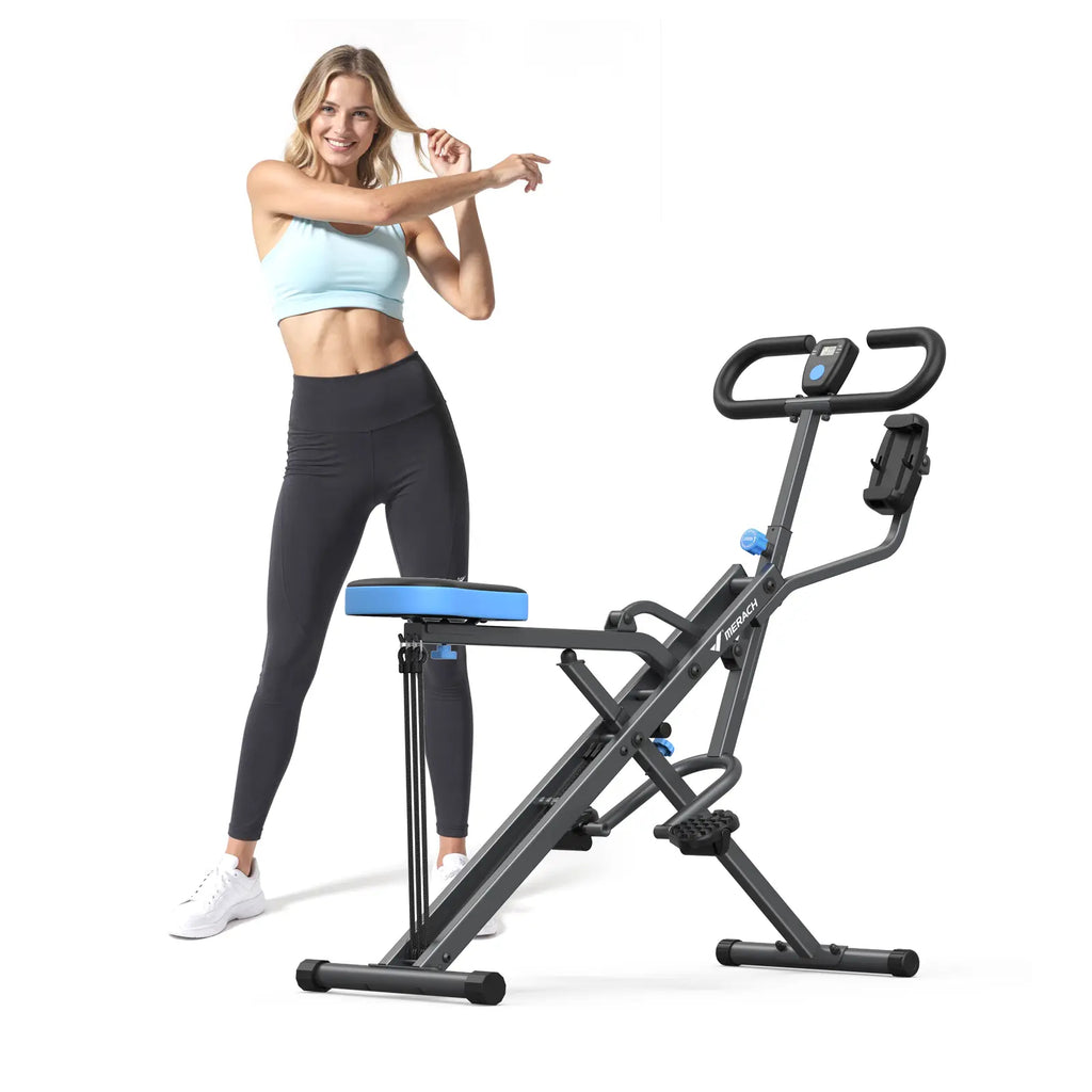 2-in-1 Squat Row Trainer, Adjustable Intensity Leg Glute Machine for Women | Summervibes