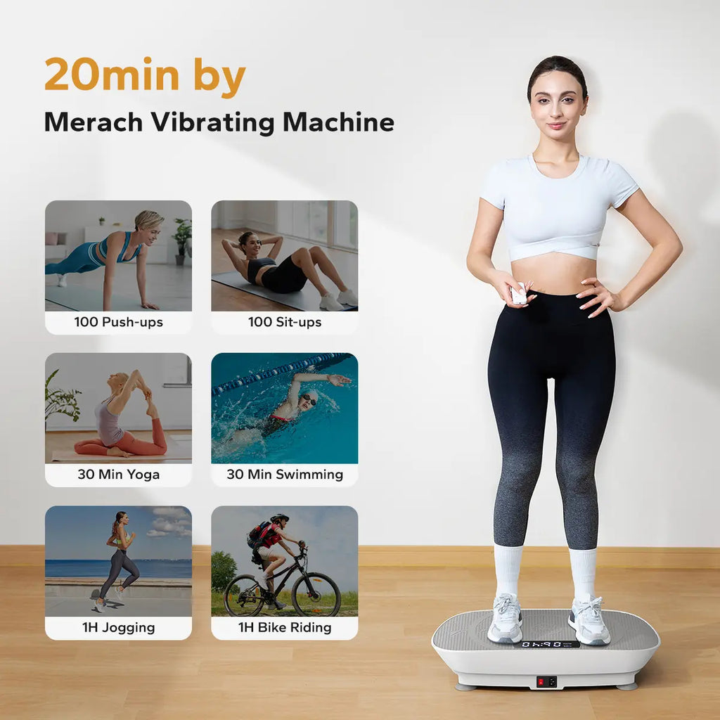 Lymphatic Drainage Vibration Plate | 400LBS Home Gym Fitness Machine