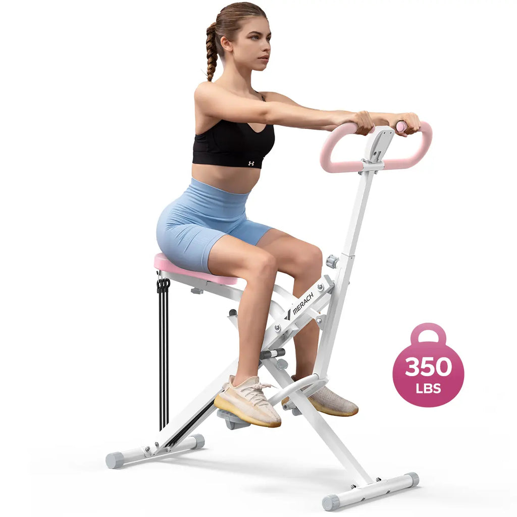 2-in-1 Squat Row Trainer, Adjustable Intensity Leg Glute Machine for Women | Summervibes